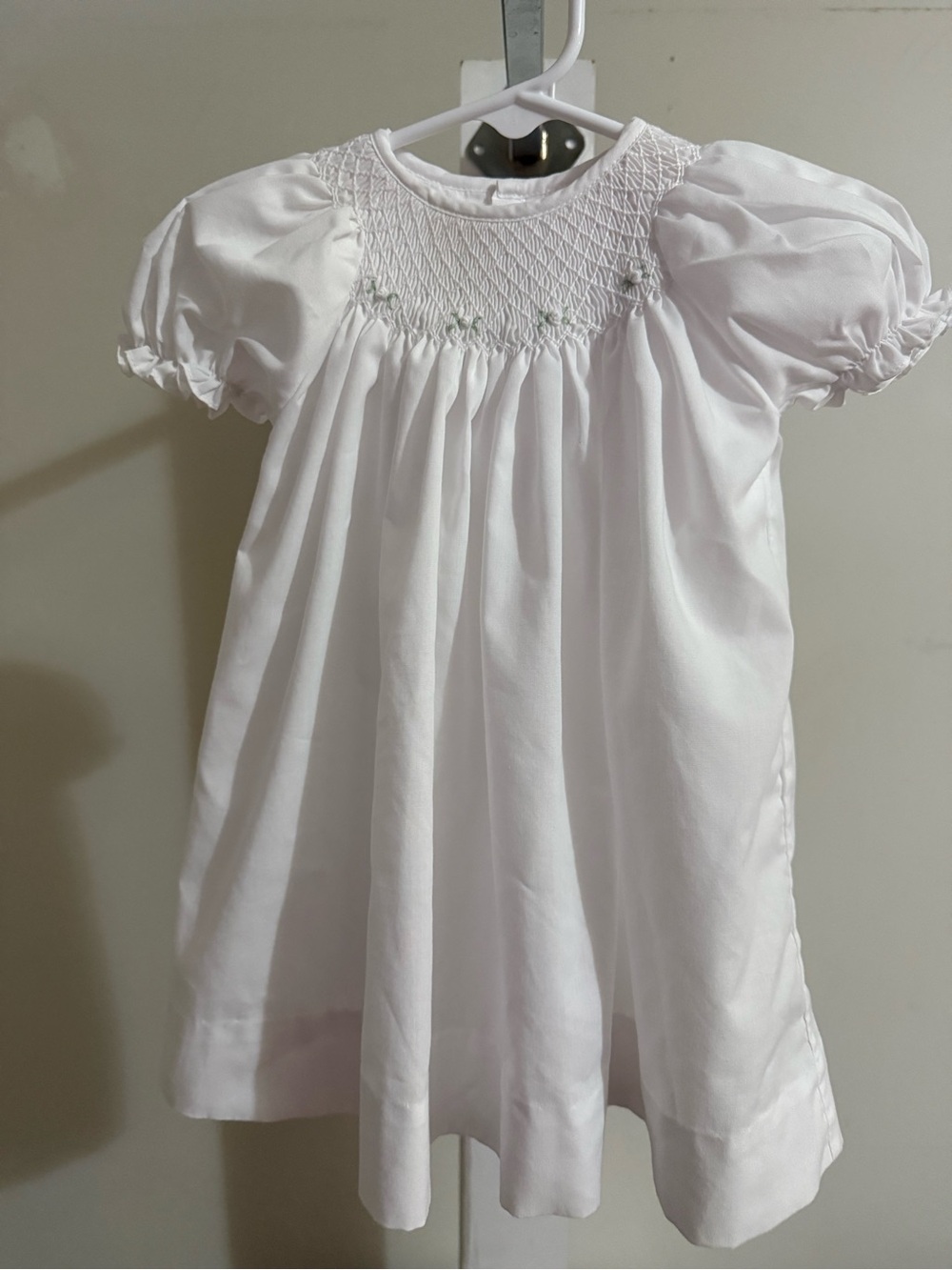 Newborn Petit Ami Smocked Bishop Dress